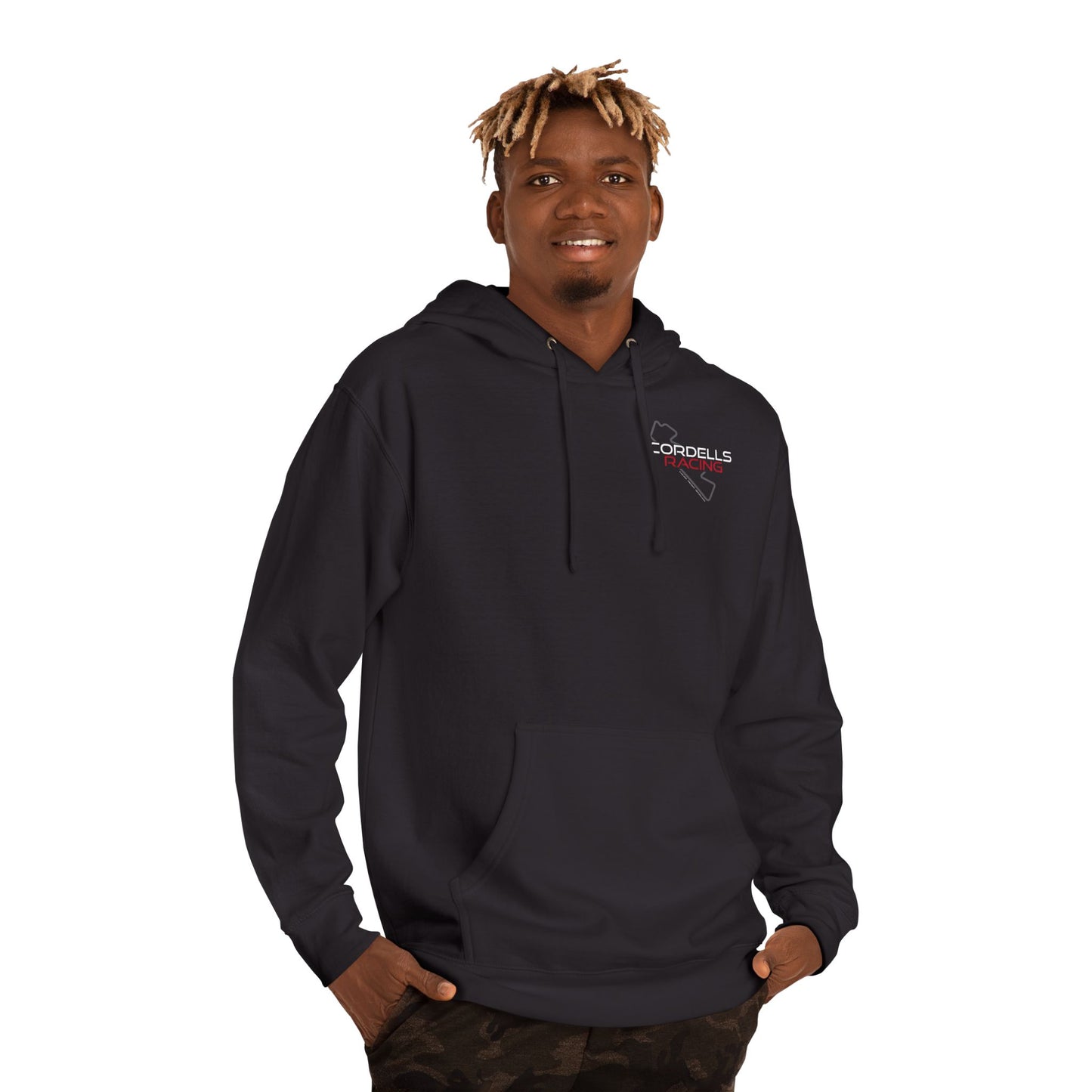 Racing Themed Unisex Hooded Sweatshirt - Perfect for Motorsports Fans